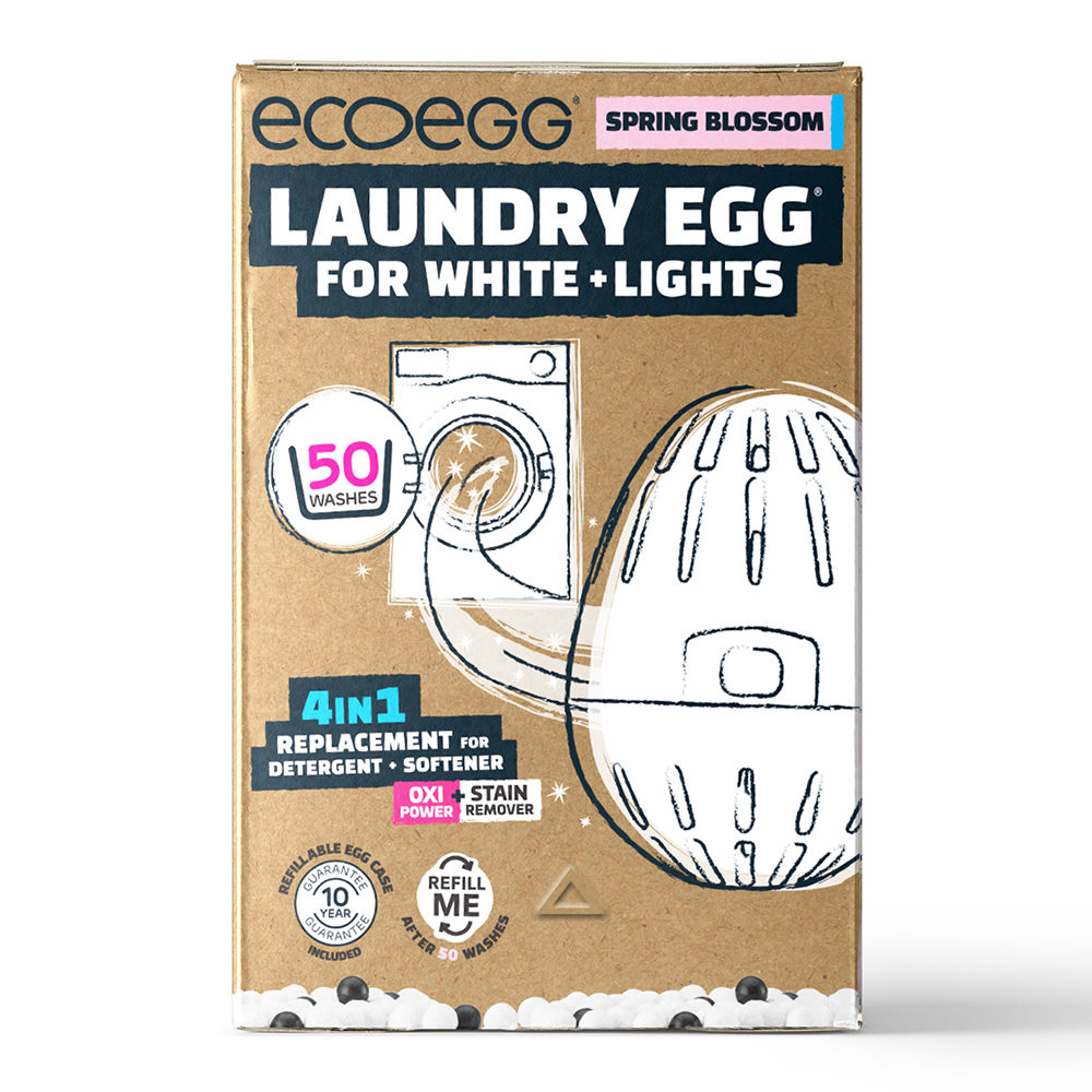 英國ECOEGG-環保低敏淺色衣物潔衣蛋(50次/粉紅春天花蕾), , large