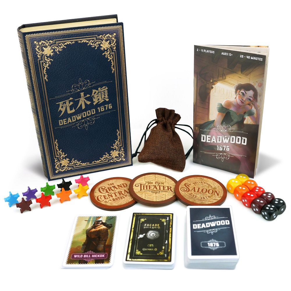 【Asmodee】死木鎮 1876 中文版 Deadwood 1876｜西部槍戰陣營遊戲｜西部黃金爭奪戰！合作還是背叛？, , large
