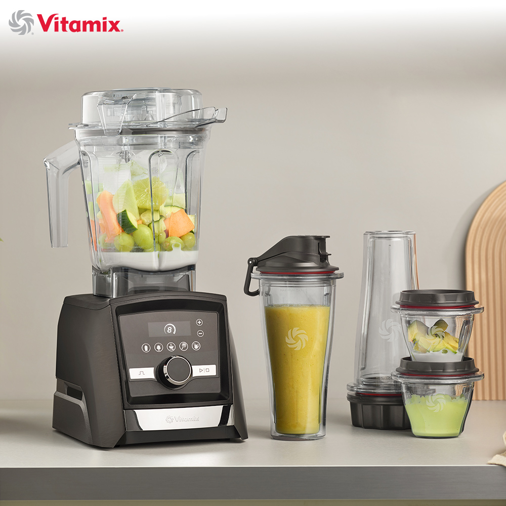【美國Vitamix】Ascent領航者全食物調理機 智能x果汁機 尊爵級-A3500i-曜石黑(官方公司貨)-陳月卿推薦, , large