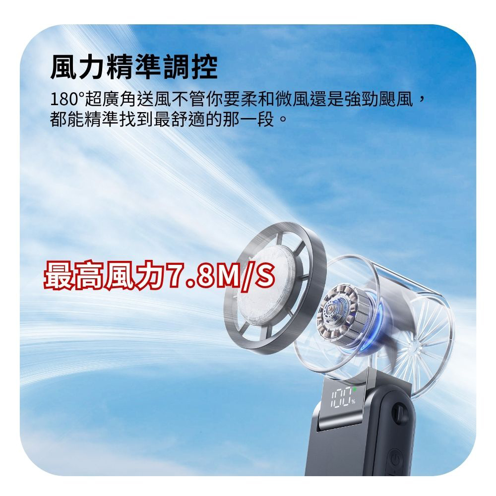 JINKON 晶工 摺疊掛繩冰敷冷風扇 夢幻紫 JK-HF1023, , large
