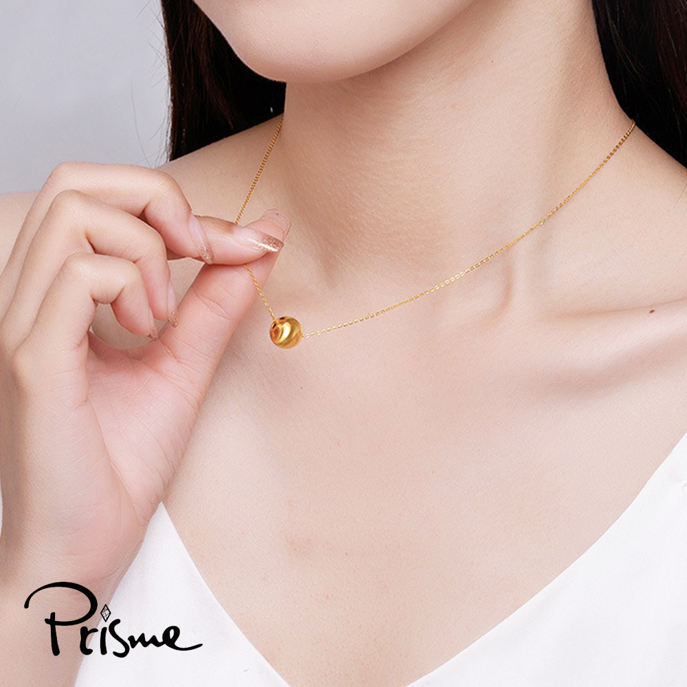 【Prisme Gold】黃金項鍊 貓眼金珠 鍊墜項鍊 (金重：約0.05錢&plusmn;0.02), , large