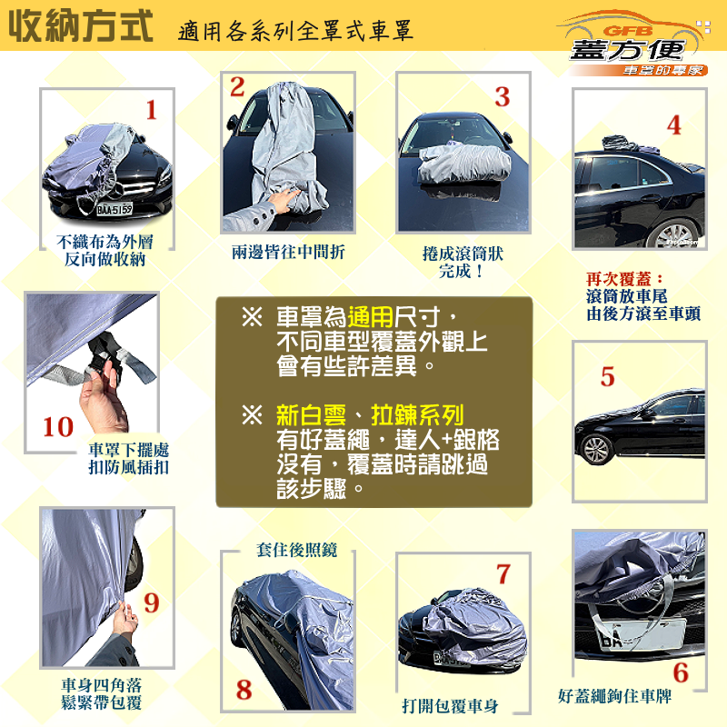 【蓋方便】側開拉鍊（D型）台灣製方便取物雙層防水抗UV車罩《賓士》A-Class 轎車+CLA 轎跑, , large