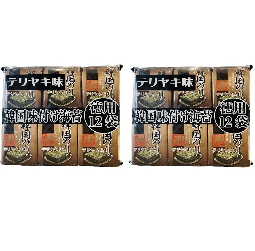 【韓國海苔】Orionjako韓國照燒風味海苔12入x2組, , large