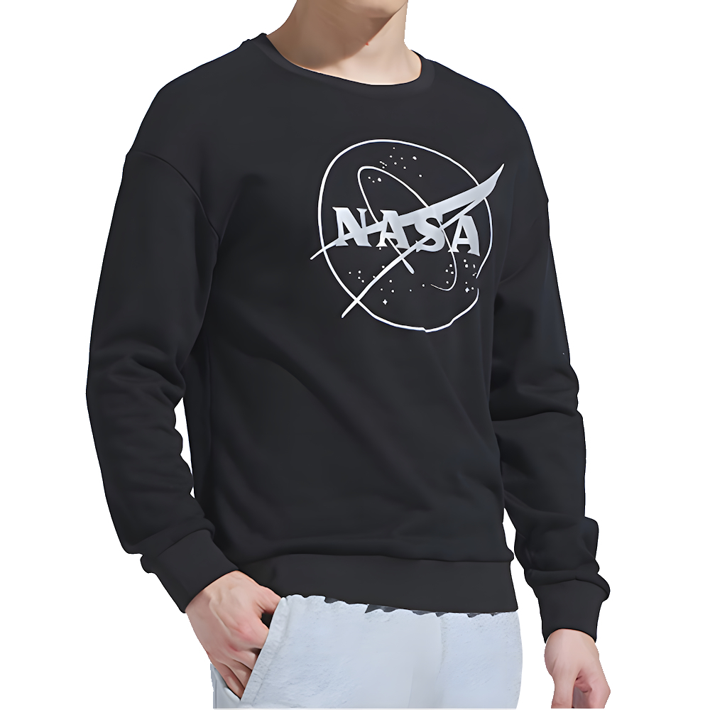 TECTOPxNASA 圓領長袖大學T恤AHB612721(原版授權 經典設計 百搭好穿), , large