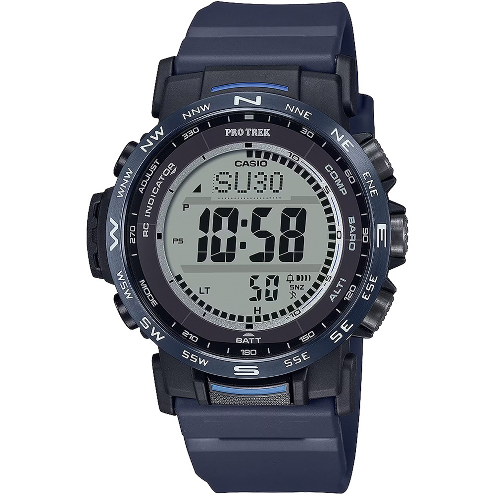 CASIO 卡西歐 PROTREK 戶外多功能太陽能電波手錶 登山錶 氣壓高度溫度 PRW-35Y-2, , large