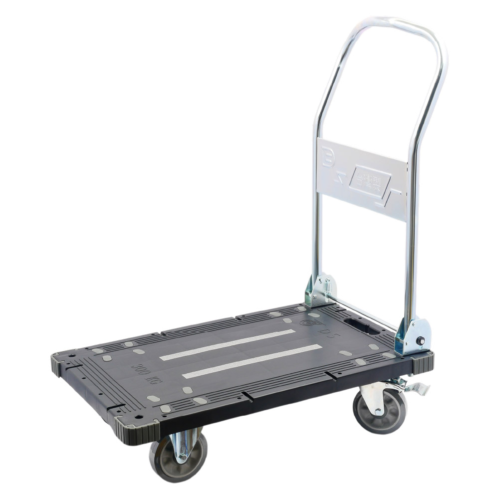 【TRENY】 300KG-煞車5吋全效輪塑鋼手推車, , large