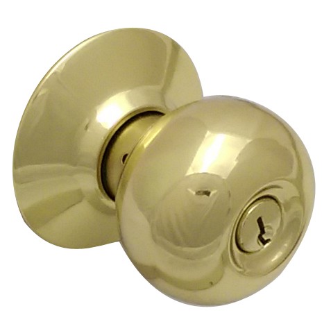 喇叭鎖 廣安牌 金色 C9700 (有鑰匙) / C9710 (無鑰匙) 裝置距離60mm, , large
