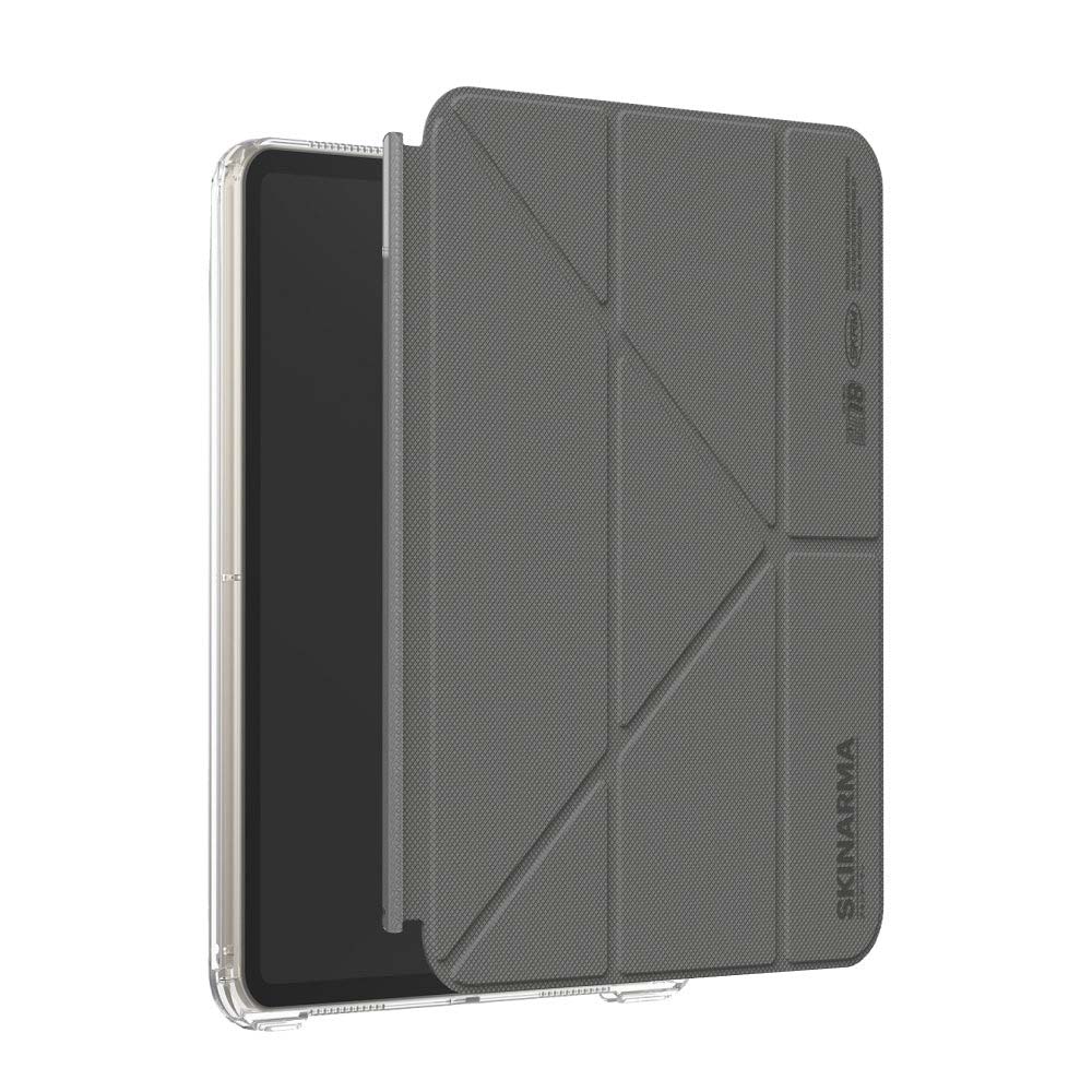 【山水之寶】Skinarma iPadPro11吋M4/M5（2024/2025版）保護套 Zeta可拆式磁吸支架內置筆槽平板保護殼原廠公司貨, 灰色, large