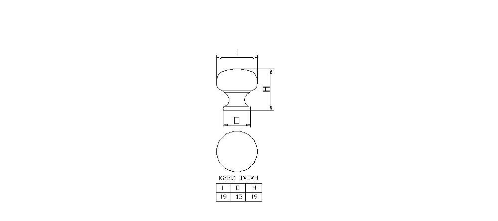 Zinc knob, , large