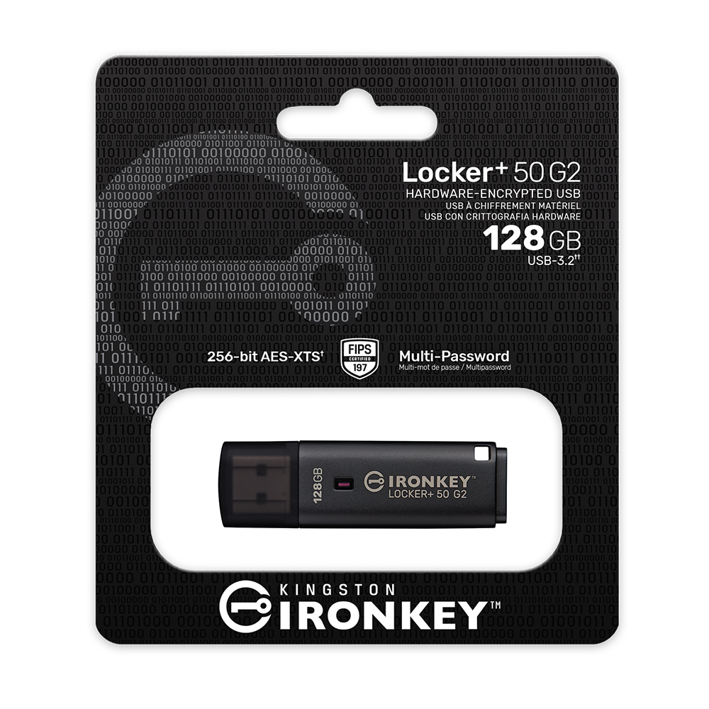 【Kingston】IronKey Locker+ 50 G2 128GB USB3.2 Gen1 加密 隨身碟, , large