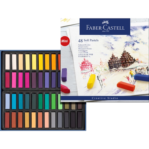 Faber-Castell輝柏 創意工坊軟性粉彩條-48色, , large