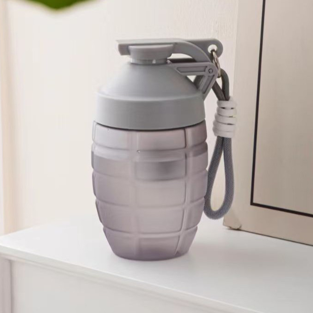 Fitness shake cup, 霧灰色, large