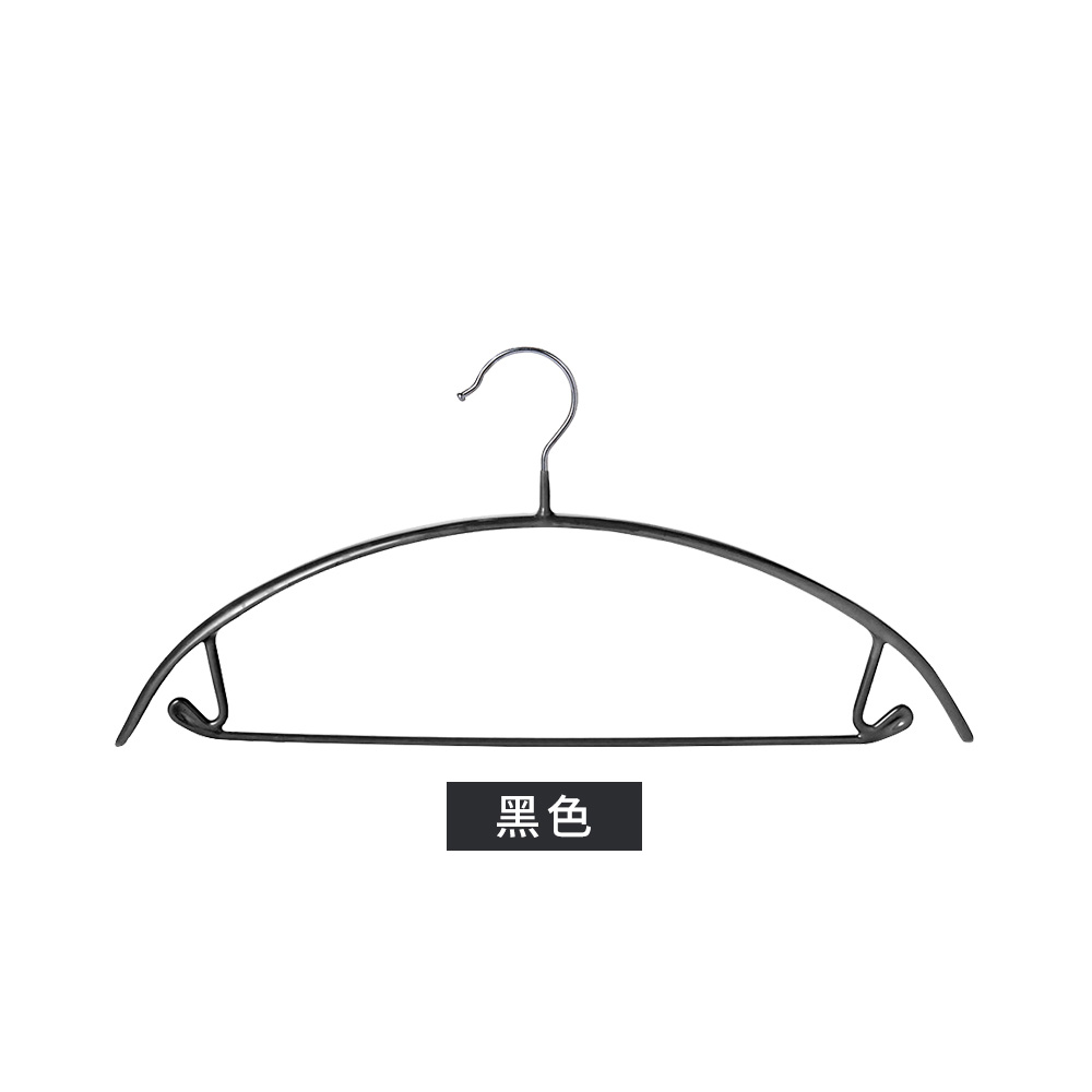 【上手家居】無痕防滑衣架 5入組 黑色(掛衣架/吊衣架/掛衣架/寬肩衣架/防變形衣架/晒衣架/塑膠衣架), , large