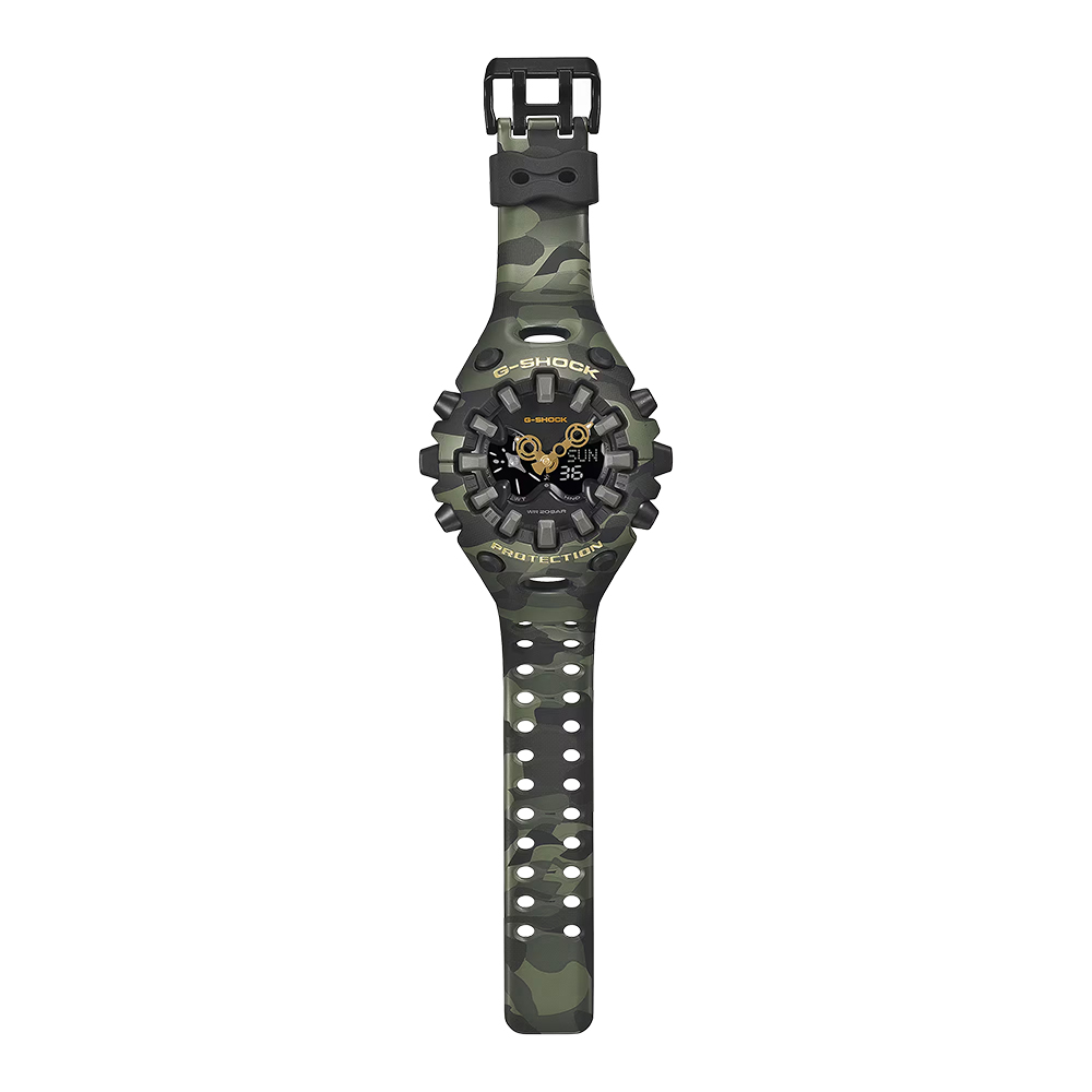 CASIO 卡西歐G-SHOCK BOLD CAMO 系列 迷彩獨特大錶殼雙顯電子錶 手錶 送禮 禮物 推薦(GA-V01CMG-3A), , large