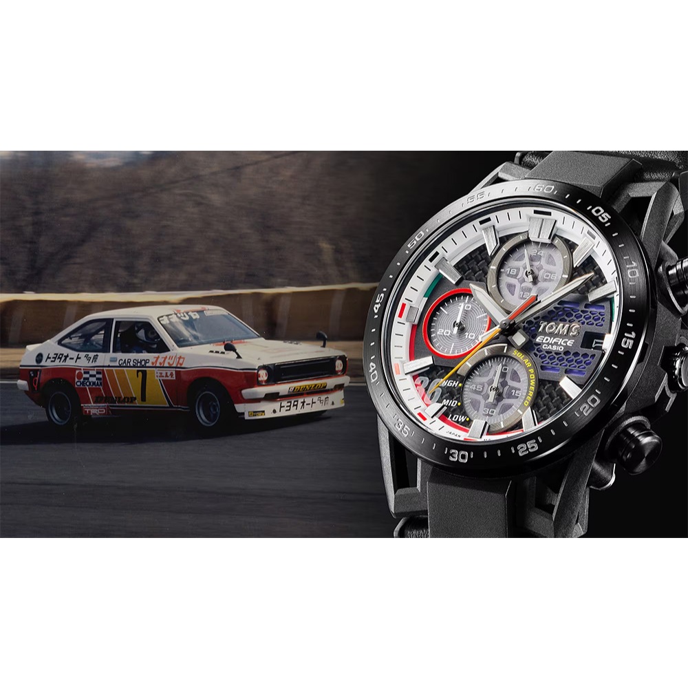 CASIO 卡西歐 EDIFICE TOM&rsquo;S 50 周年紀念版聯名太陽能手錶 EFS-S641TMS-1A, , large