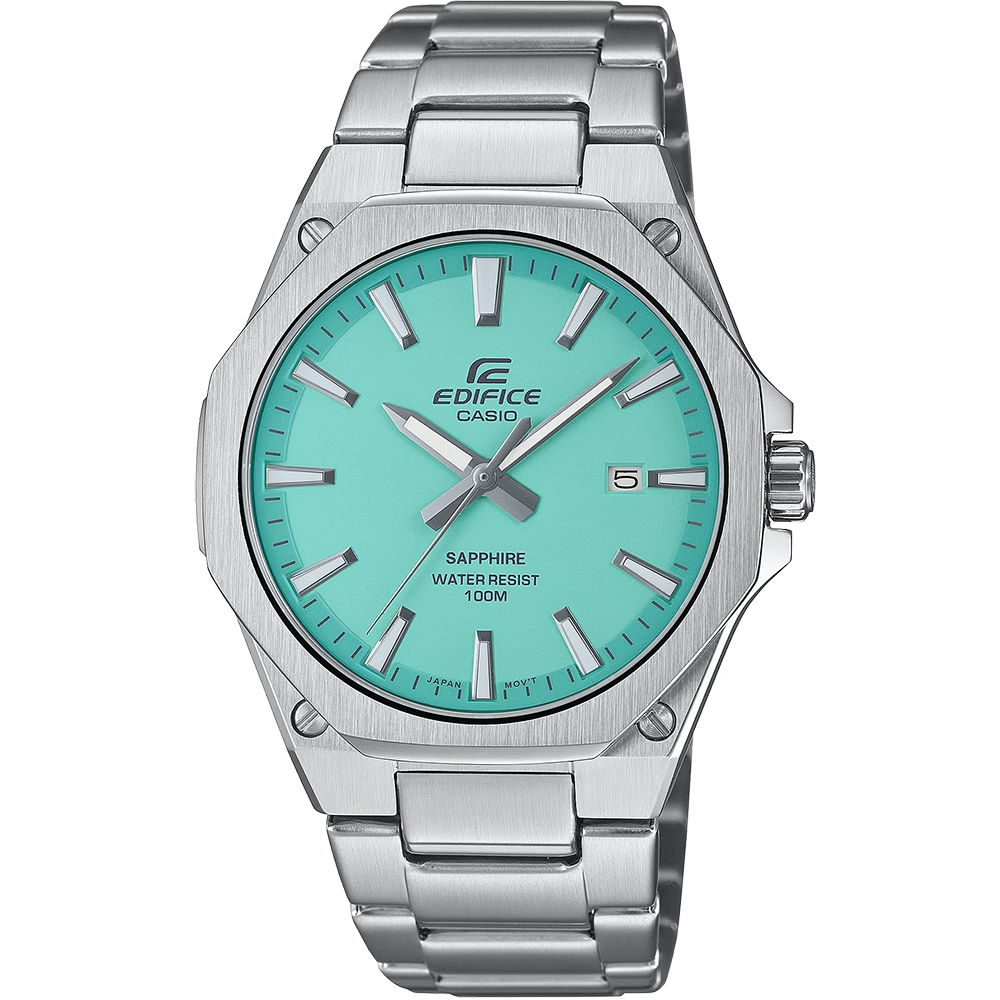 CASIO 卡西歐 EDIFICE 輕薄系列八角手錶 EFR-S108D-2B, , large