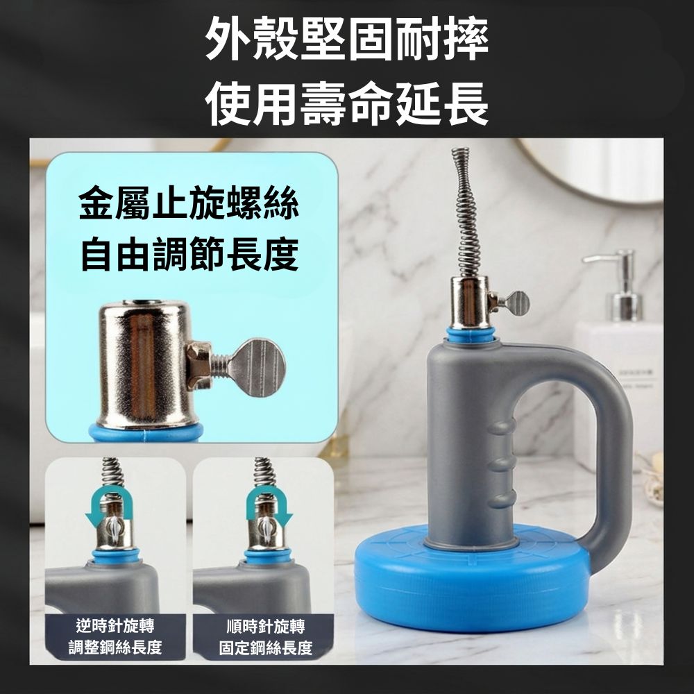 手搖款【5米+疏通粉80G*2包】, , large