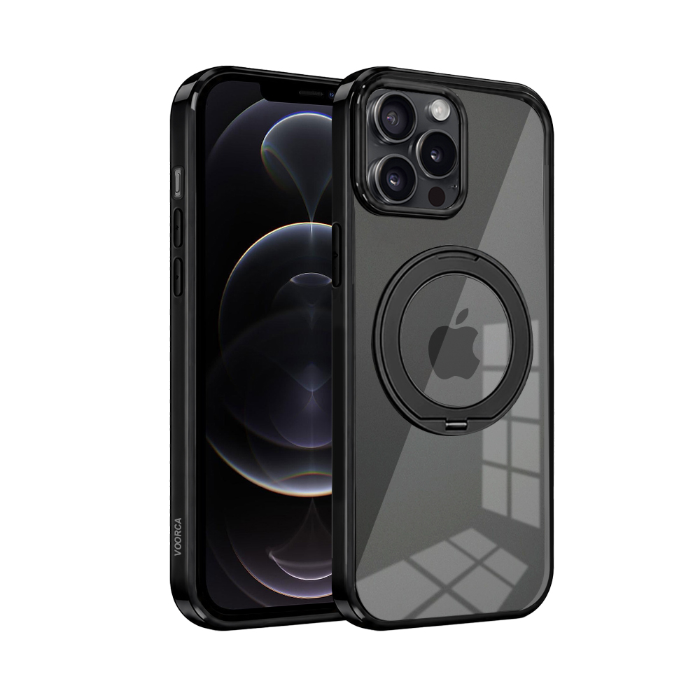 VOORCA 夢幻糖果360系列 iPhone 12 / 12 Pro N52晶透磁吸殼 360度旋轉支架手機殼 保護殼, , large