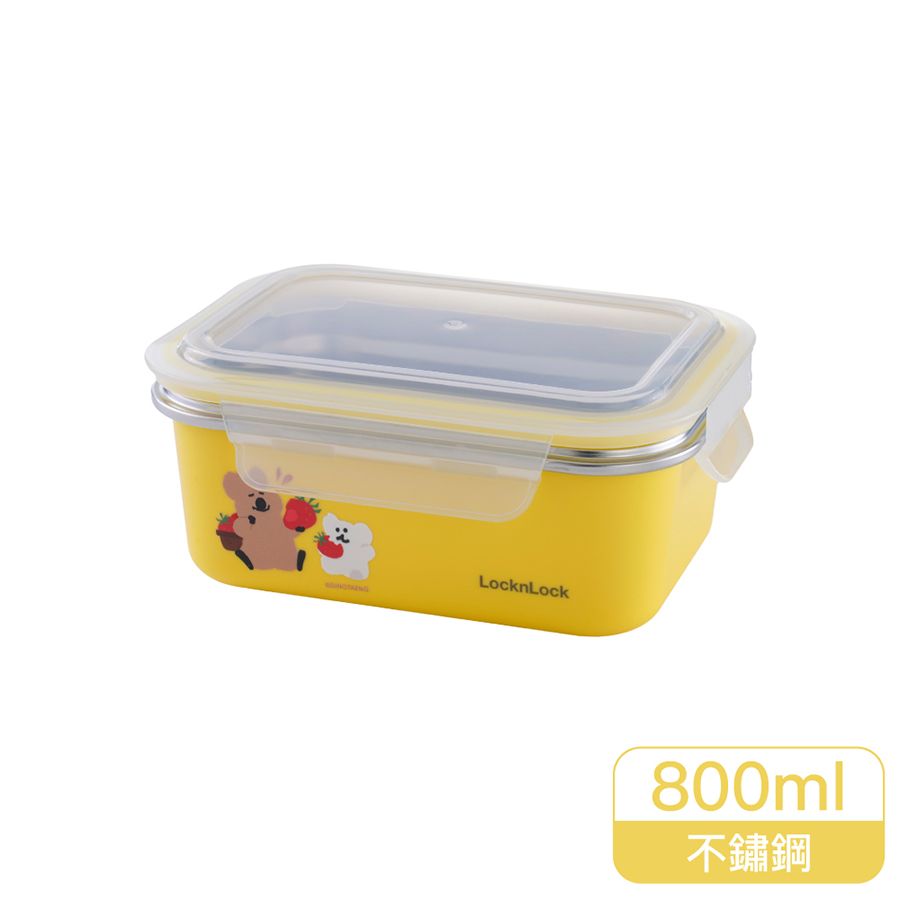 樂扣玩美不鏽鋼隔熱便當盒800ml, , large