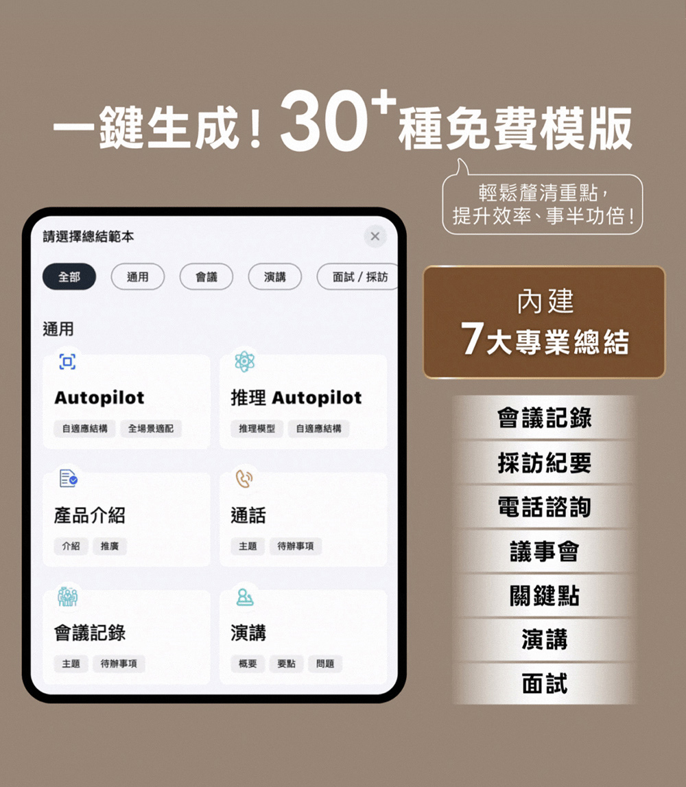 【FEKKO】CHOCO AI智能錄音卡｜即時轉譯130國語言｜終身每月1800分轉錄額度(三色選), , large