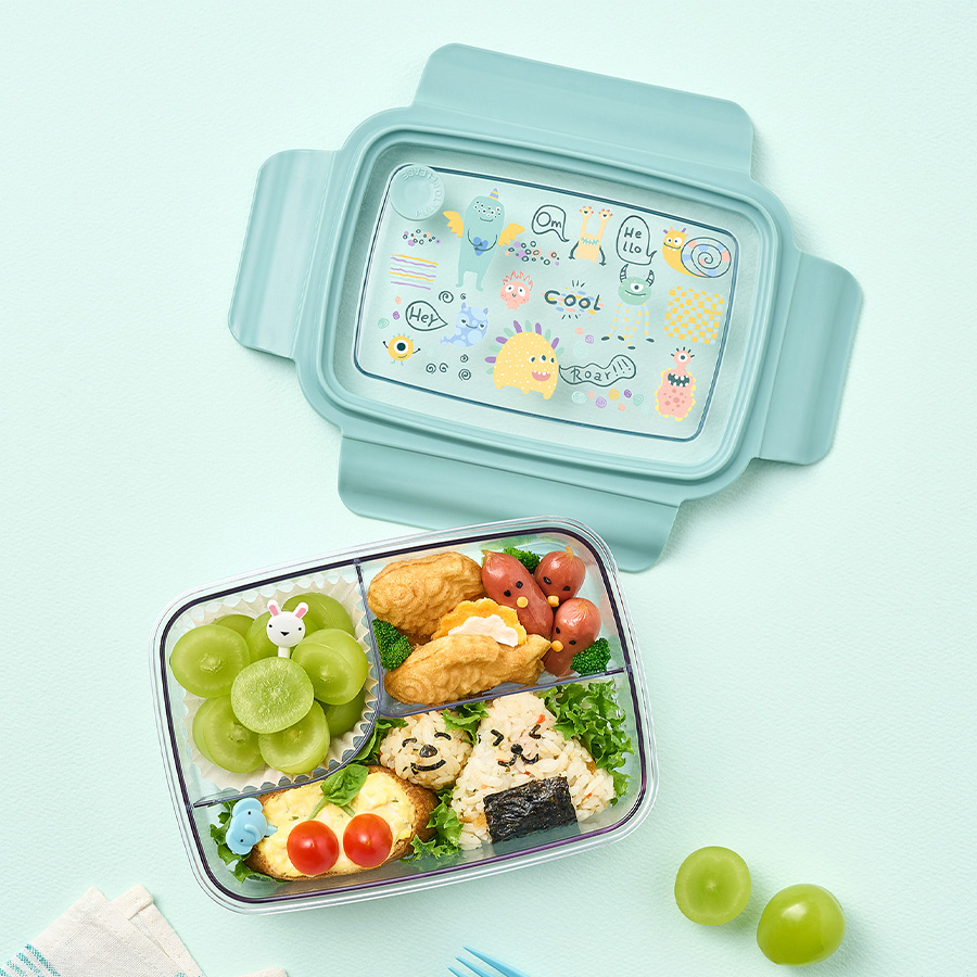 LL 3-Divided ECOZEN Lunch Box 1L, , large