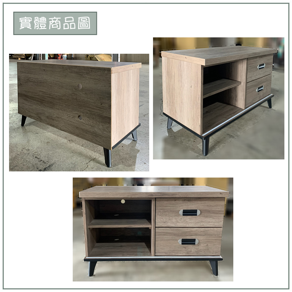 【唯熙傢俱】樂娜灰橡色3尺電視櫃, , large