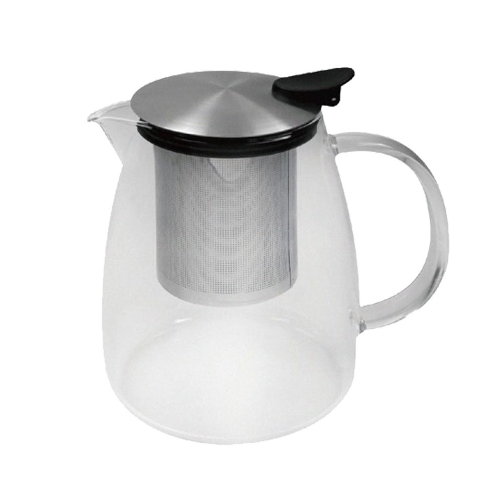 【美國Mother Goose鵝媽媽】580度超耐高溫 大容量玻璃歐式沖茶壺 800ml, , large