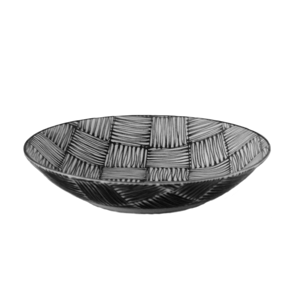 Komon dinner plate (Ichimatsu), , large