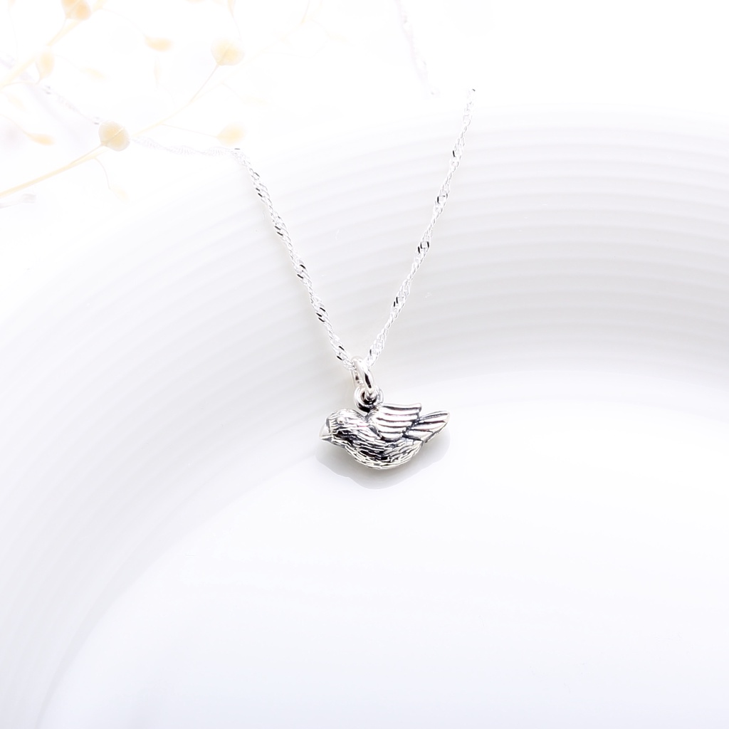 【Angel & Me】Lucky Bird s925 sterling silver necklace Valentine Day gift, , large
