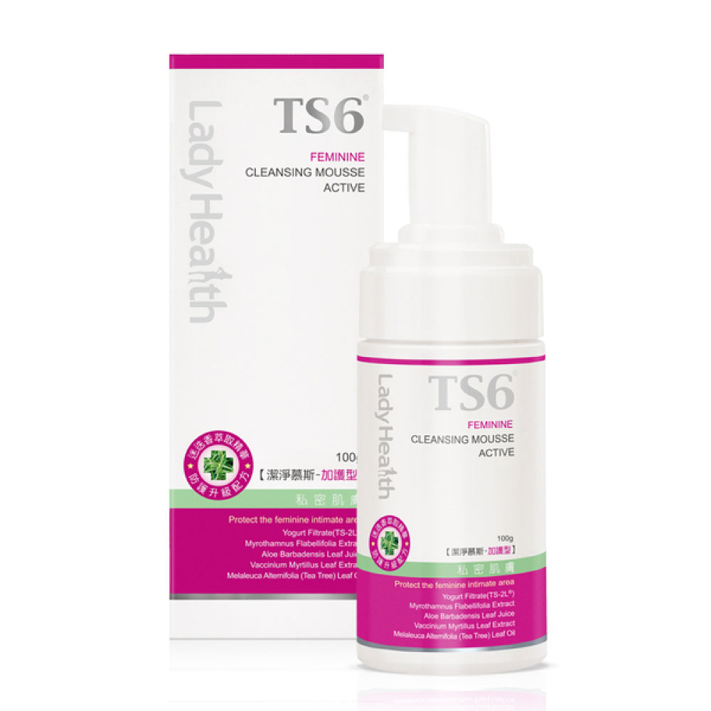 [TS6] 潔淨慕斯-加護型100g(私密清潔 專利益菌 加強防護), , large