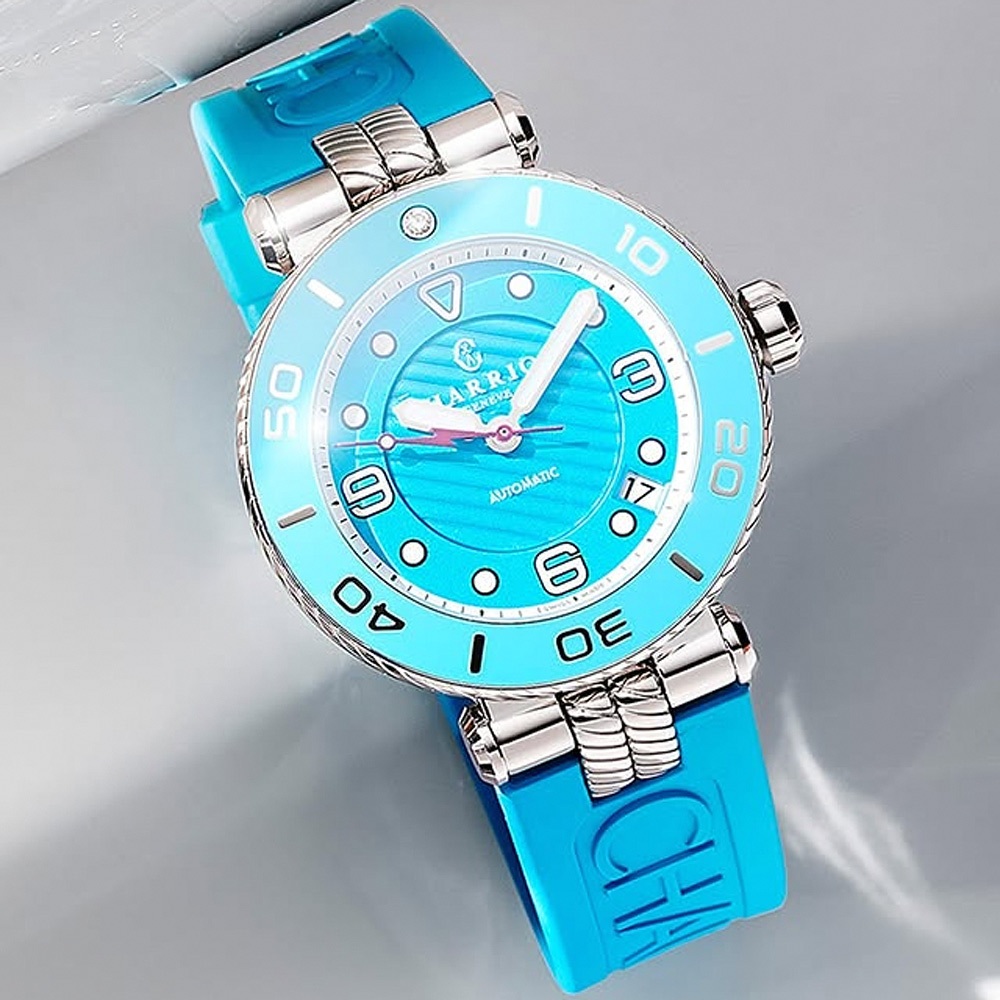 CHARRIOL 夏利豪 St-Tropez系列 運動風現代機械錶-36mm SF36ATS.147.002, , large
