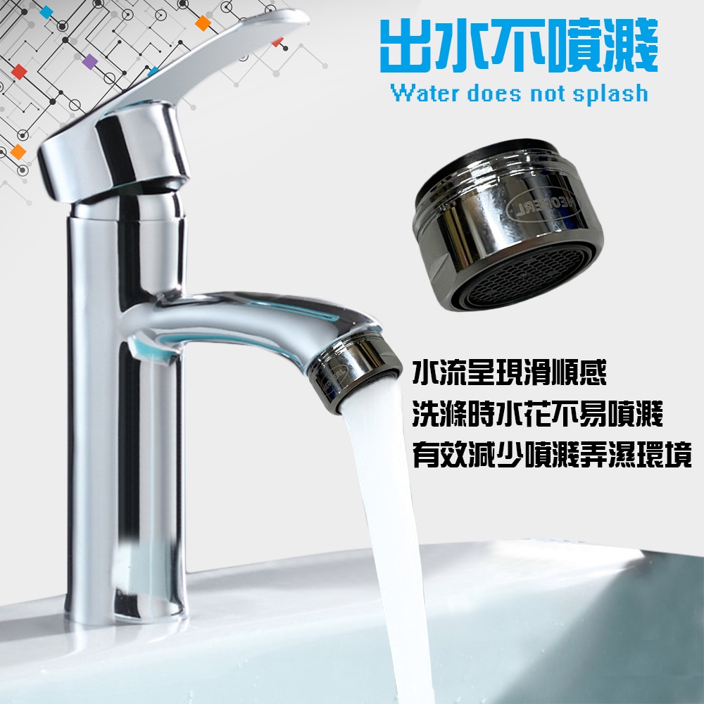 GS MALL 台灣製造 Neoperl 氣泡式省水閥 3030 水龍頭 外牙型 省水器 節水器 水波器 過濾器 四分 省水閥 氣泡式, , large