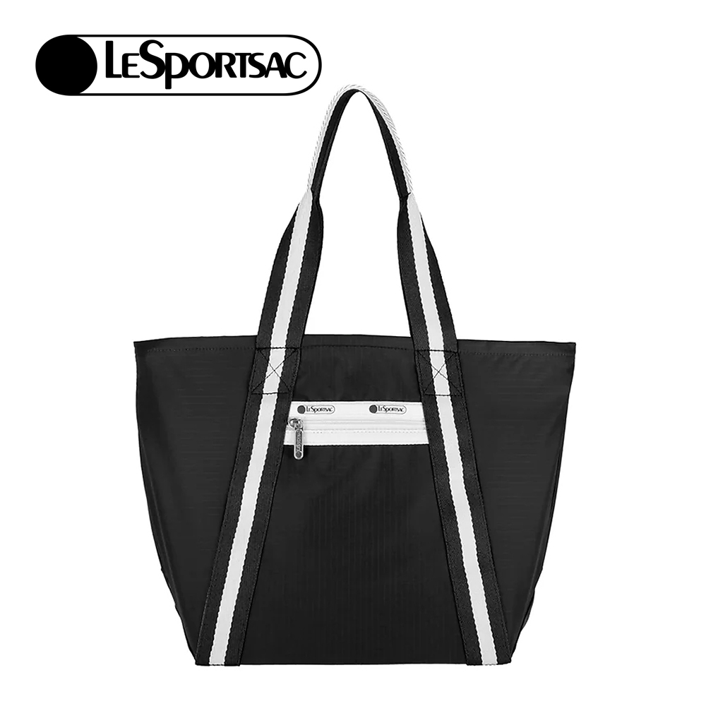 |快速出貨|Lesportsac Small E/W Everyday Tote 小型日常手提袋/ 滾邊夜幕黑, , large