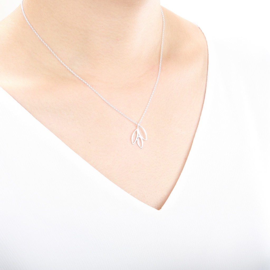 【Angel & Me】Leaves s925 sterling silver necklace Birthday Valentine Day gift, , large
