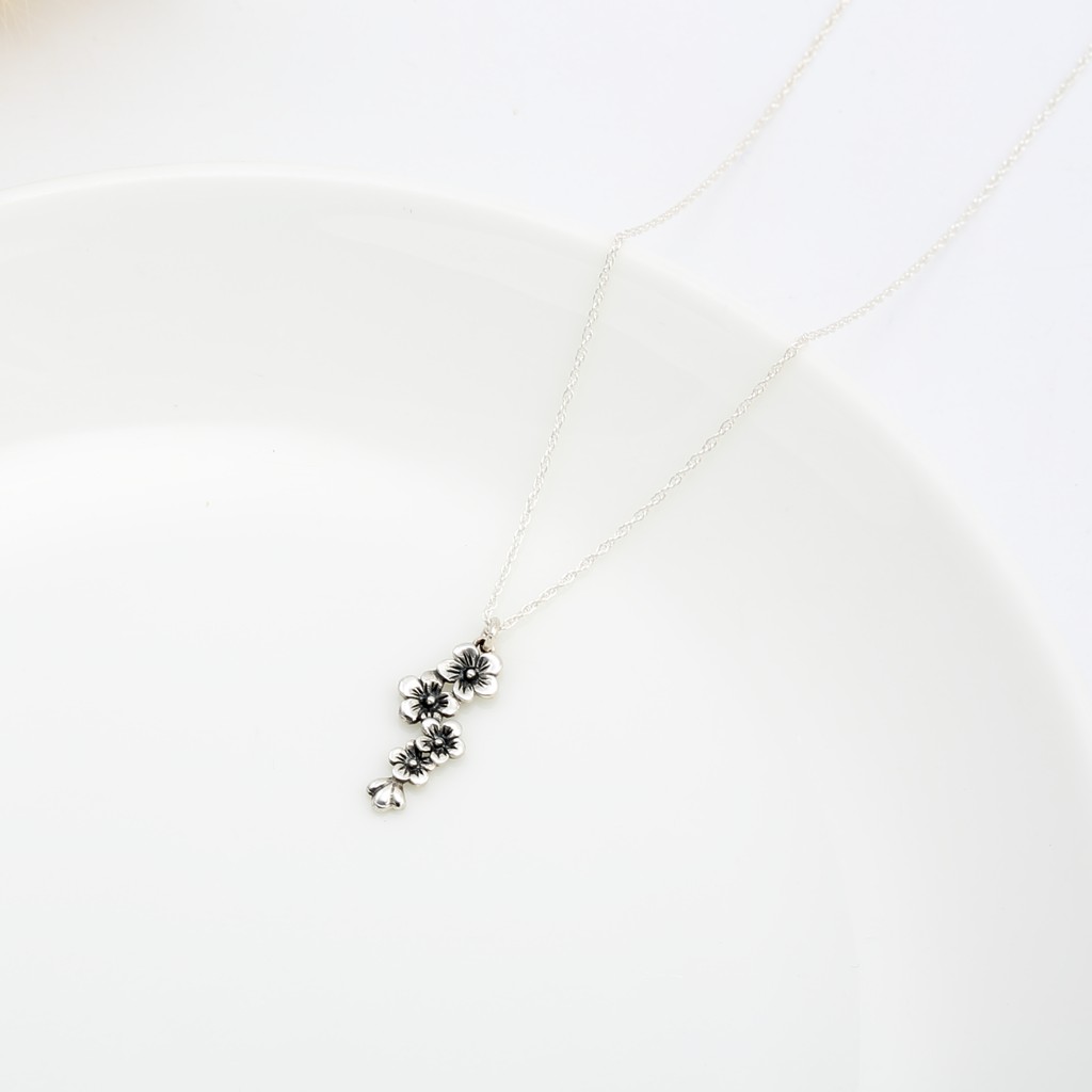 【Angel & Me】Sakura s925 sterling silver necklace Birthday Valentine Day gift, , large