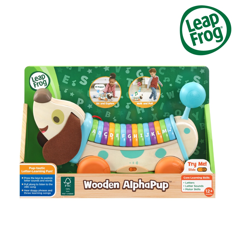 官方直營【LeapFrog】木質字母小狗, , large