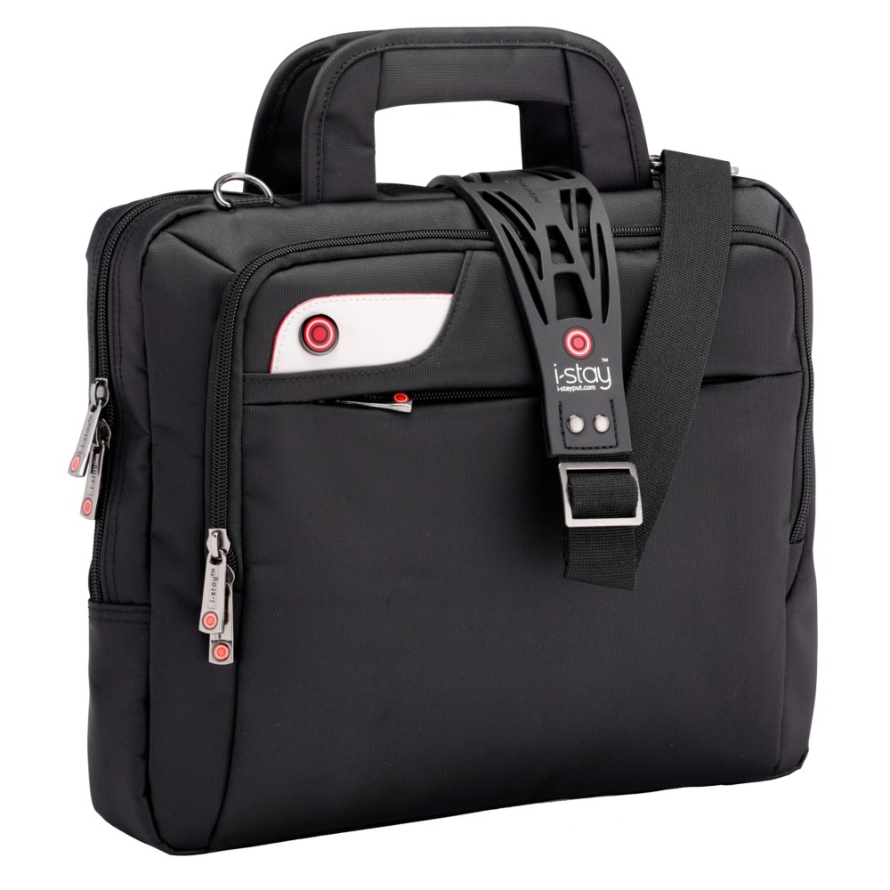 I-Stay laptop bag 13.3" with i-stay strap in black polyeste&nbsp;, , large