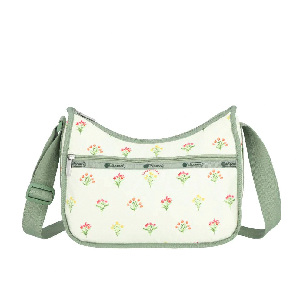 Lesportsac Classic Hobo 經典斜背包 側背包 旅用通勤包 送禮 禮物 推薦 女包(盛夏草原), , large