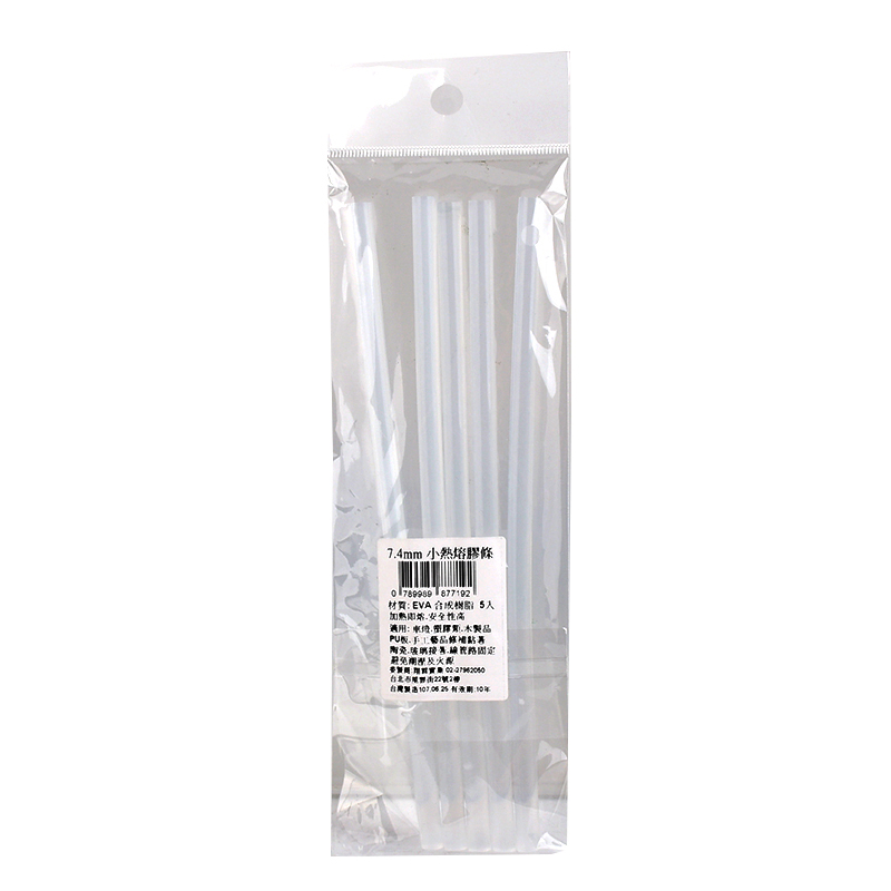 小熱熔膠條-7.4mm 5支, , large