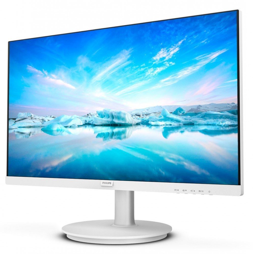 【PHILIPS 飛利浦 】241V8W 24型 IPS FHD 窄邊框電腦螢幕(4ms/HDMI/抗藍光/零閃屏/摩登白)-福利品, , large