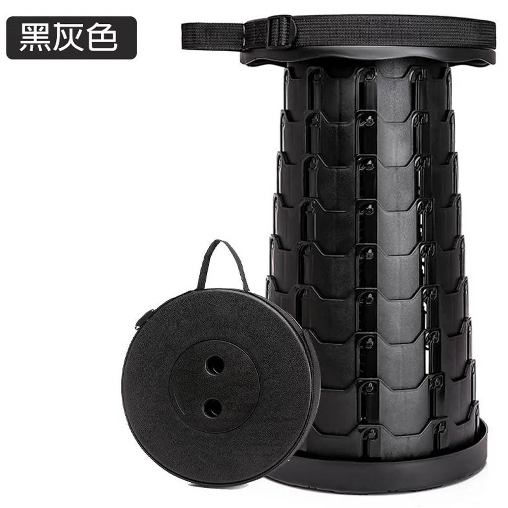 【SV9938】升級加厚款 螺旋伸縮椅凳 便攜式折疊椅 釣魚椅 排隊椅 烤肉露營折疊伸縮椅 承重150公斤, , large