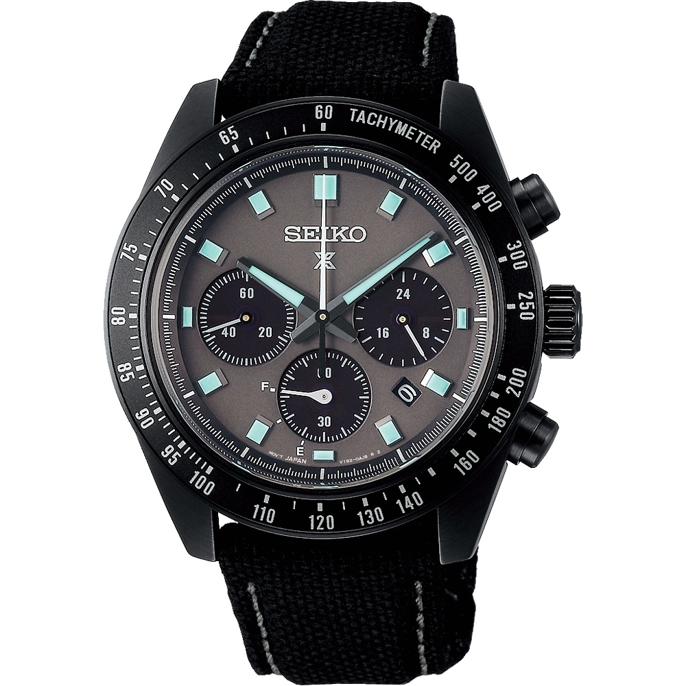 SEIKO 精工 SPEEDTIMER 黑潮夜視 太陽能計時錶 SSC923P1/V192-0AH0C, , large