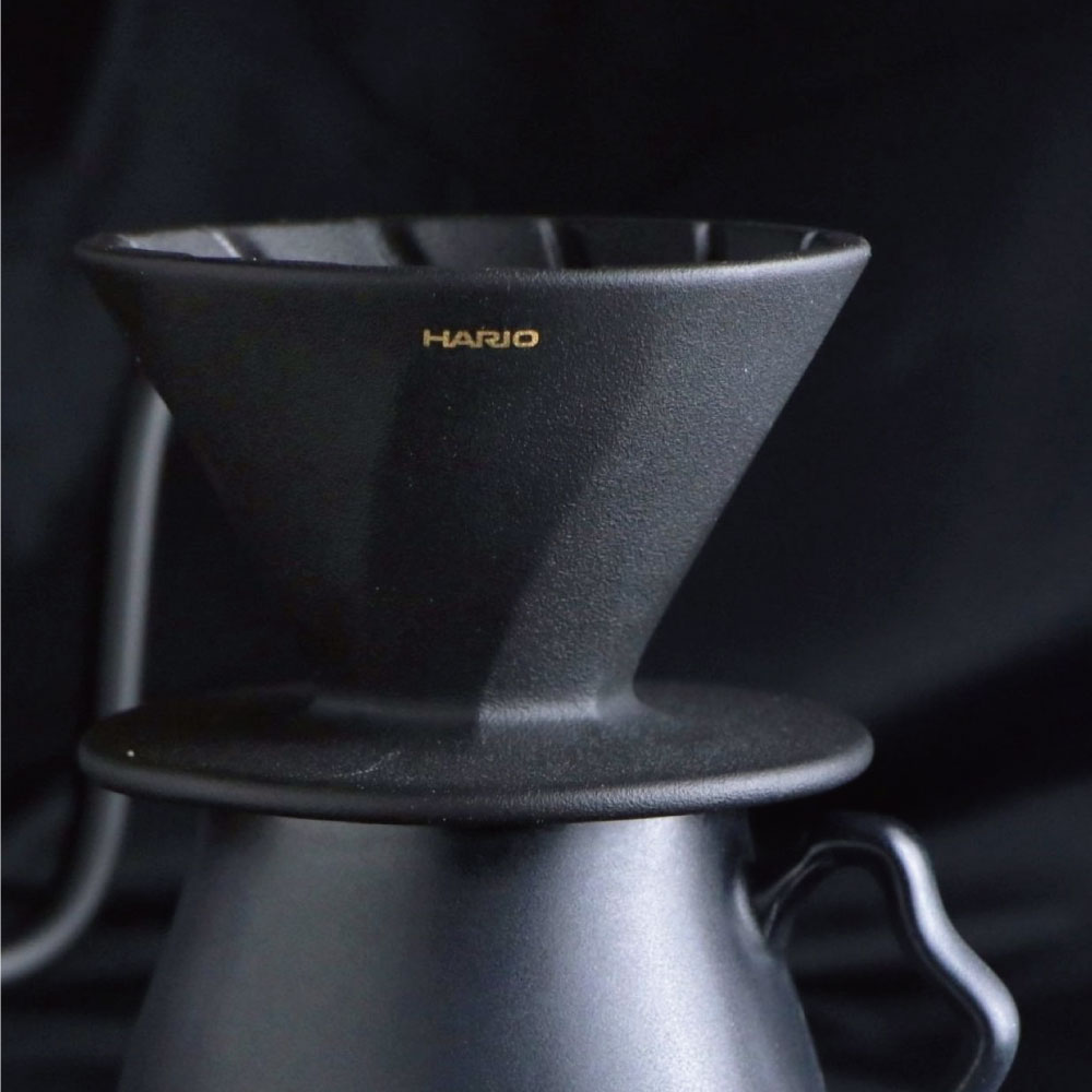 [HARIO]阿爾法01濾杯 陶瓷黑曜釉/1-2杯/ADC-01-B, , large