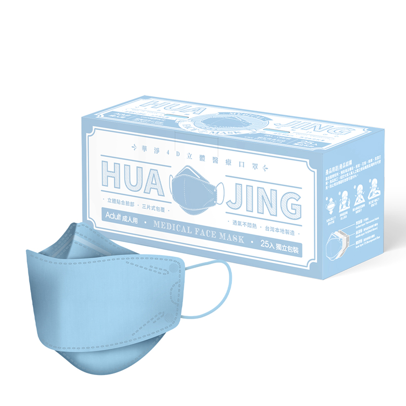 4D Face Mask  For  Adults-Lake Blue, , large