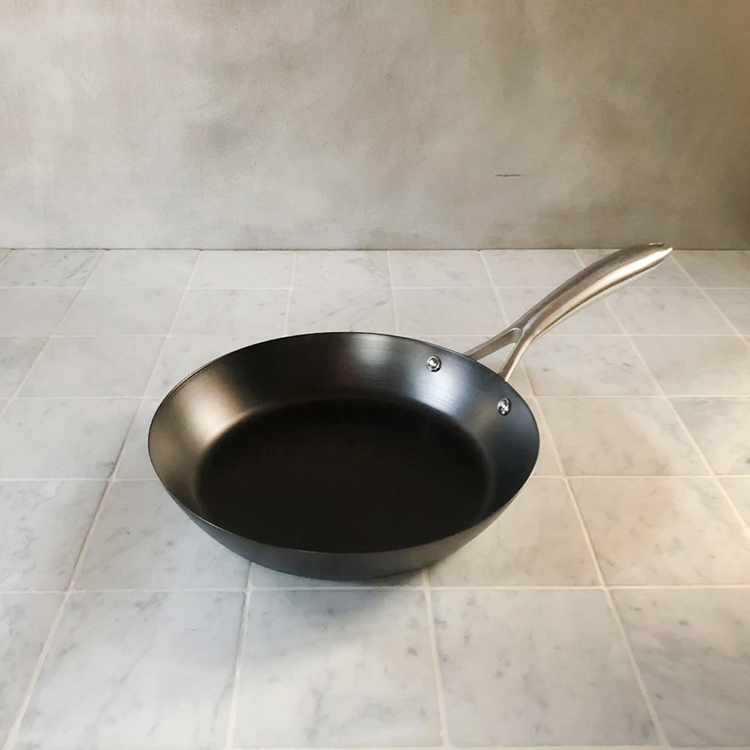 【VitaCraft】Japan-Made Nitrided Iron Coating-Free Single-Handle Iron Frying Pan 24cm (Super Iron Series), , large