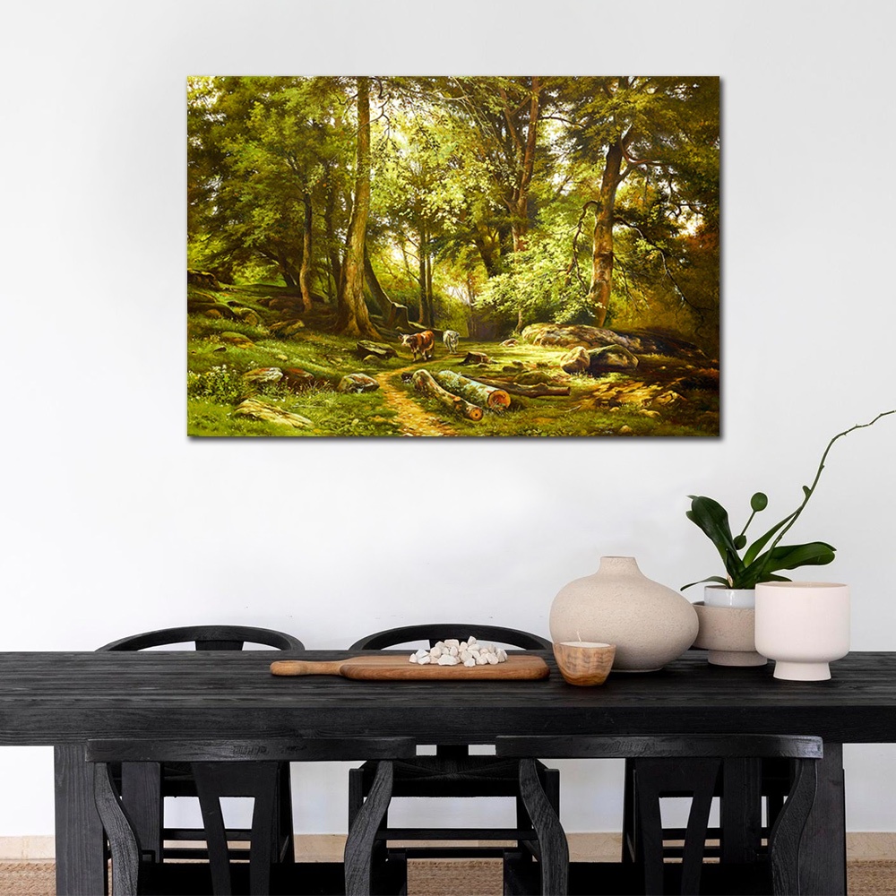 【御畫房】牛轉乾坤 國家一級畫師手繪油畫60&times;90cm(VF-93), , large