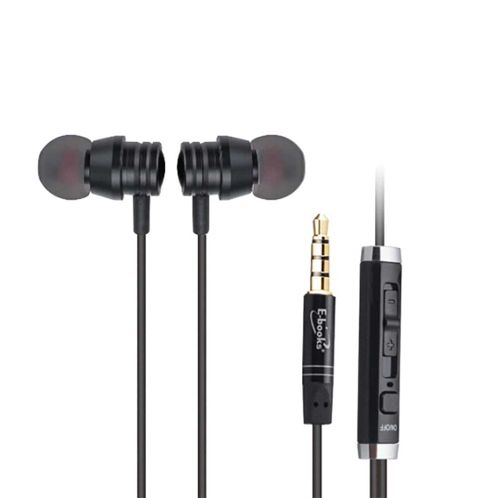 E-BOOKS SS24 Aluminum Magnetic In-Ear Headphones with Type C Audio Source Adapter Cable Magnetic Anti-Detach Microphone Sound Control, , large
