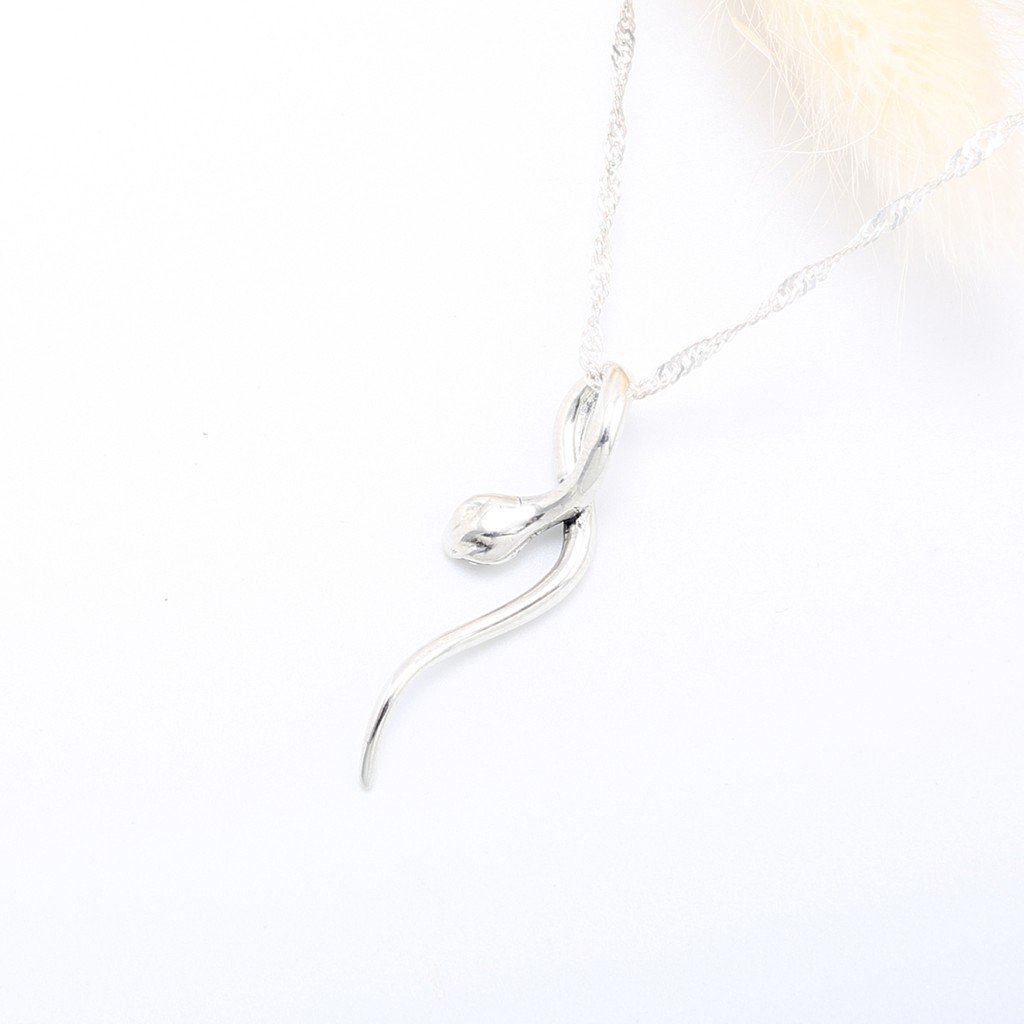 【Angel & Me】Snake s925 sterling silver necklace Valentine Day Birthday gift, , large