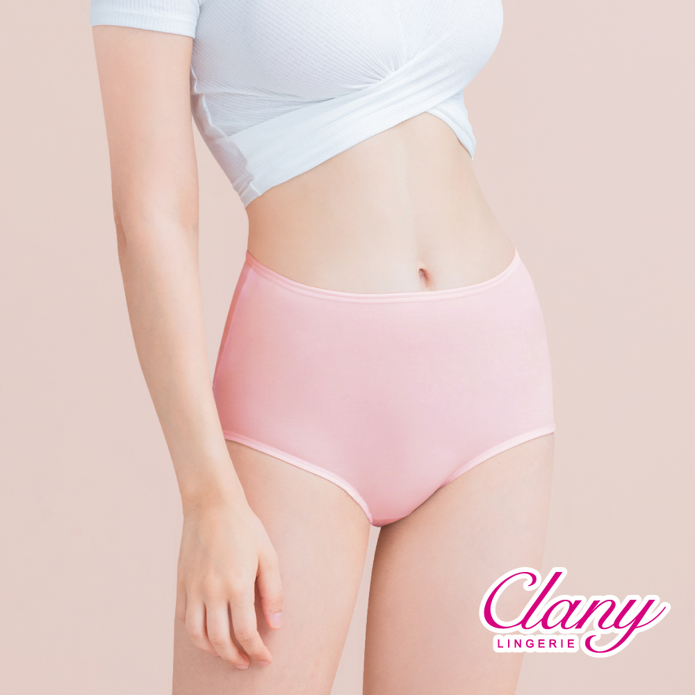 【Clany可蘭霓】美膚保養絲蛋白高腰L-Q(2XL)內褲 玫瑰粉 2189-32, , large