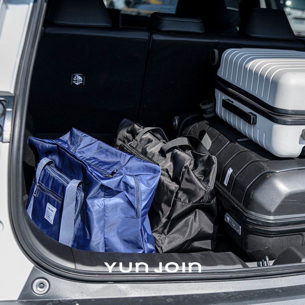 【YUNJOIN】可收納 輕量摺疊旅行拉桿袋-藍色 收納包 拉桿袋 行李袋 耐用 防潑水 旅行袋 登機包 託運行李 旅行包, , large